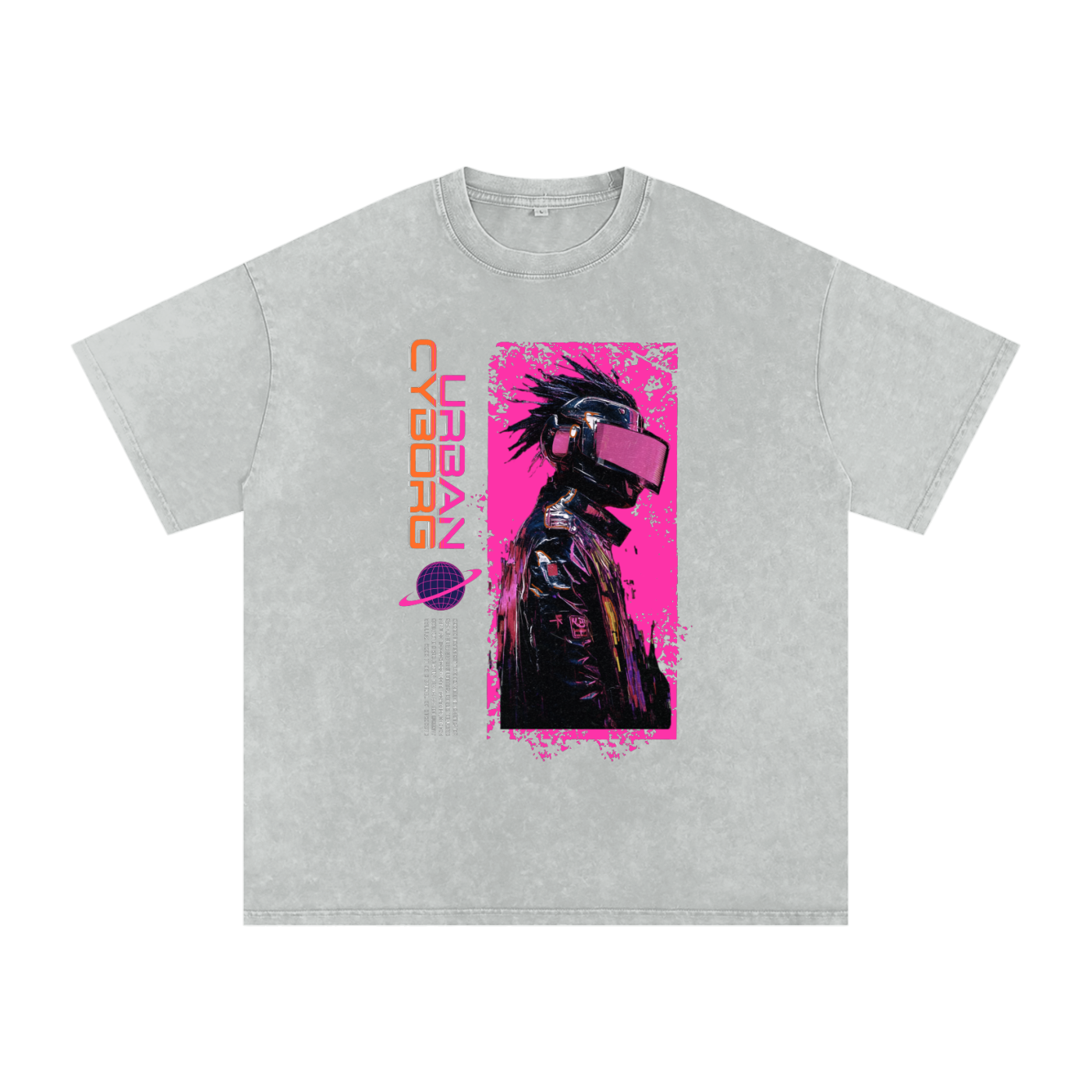 QRStreetWear,QR CYBERPUNK,QR EXPERIENCE,OVERSIZED,TAPSTITCH,ACID WASH