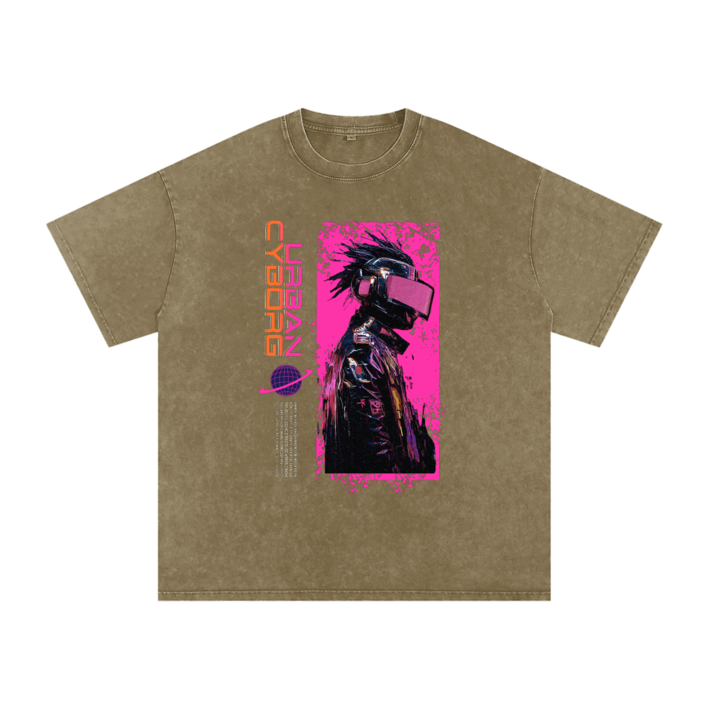 QRStreetWear,QR CYBERPUNK,QR EXPERIENCE,OVERSIZED,TAPSTITCH,ACID WASH