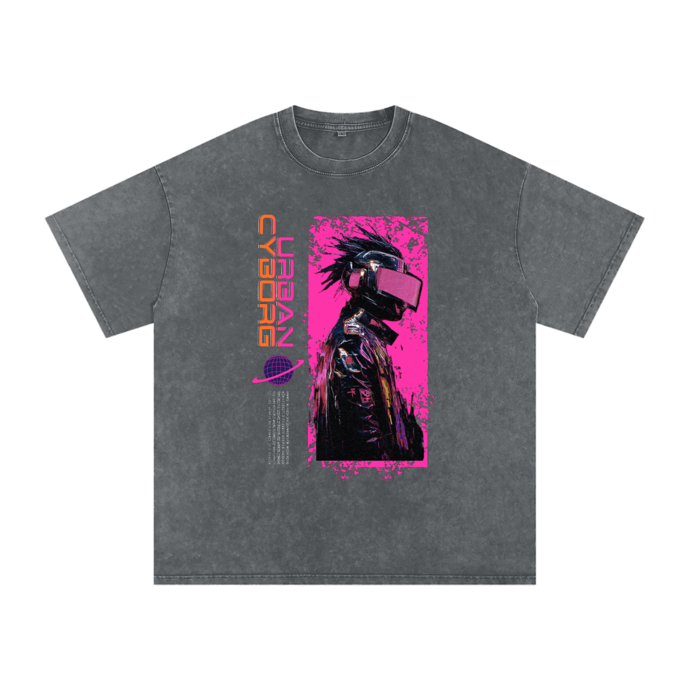 QRStreetWear,QR CYBERPUNK,QR EXPERIENCE,OVERSIZED,TAPSTITCH,ACID WASH