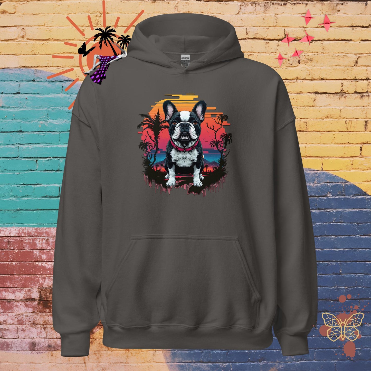 Stormy & Sunset – Limited QR Music Hoodie – Unisex | Relaxed Fit | Supreme Comfort – Hoodie | QR Music Drop by uBelong2.us | Variant: Charcoal