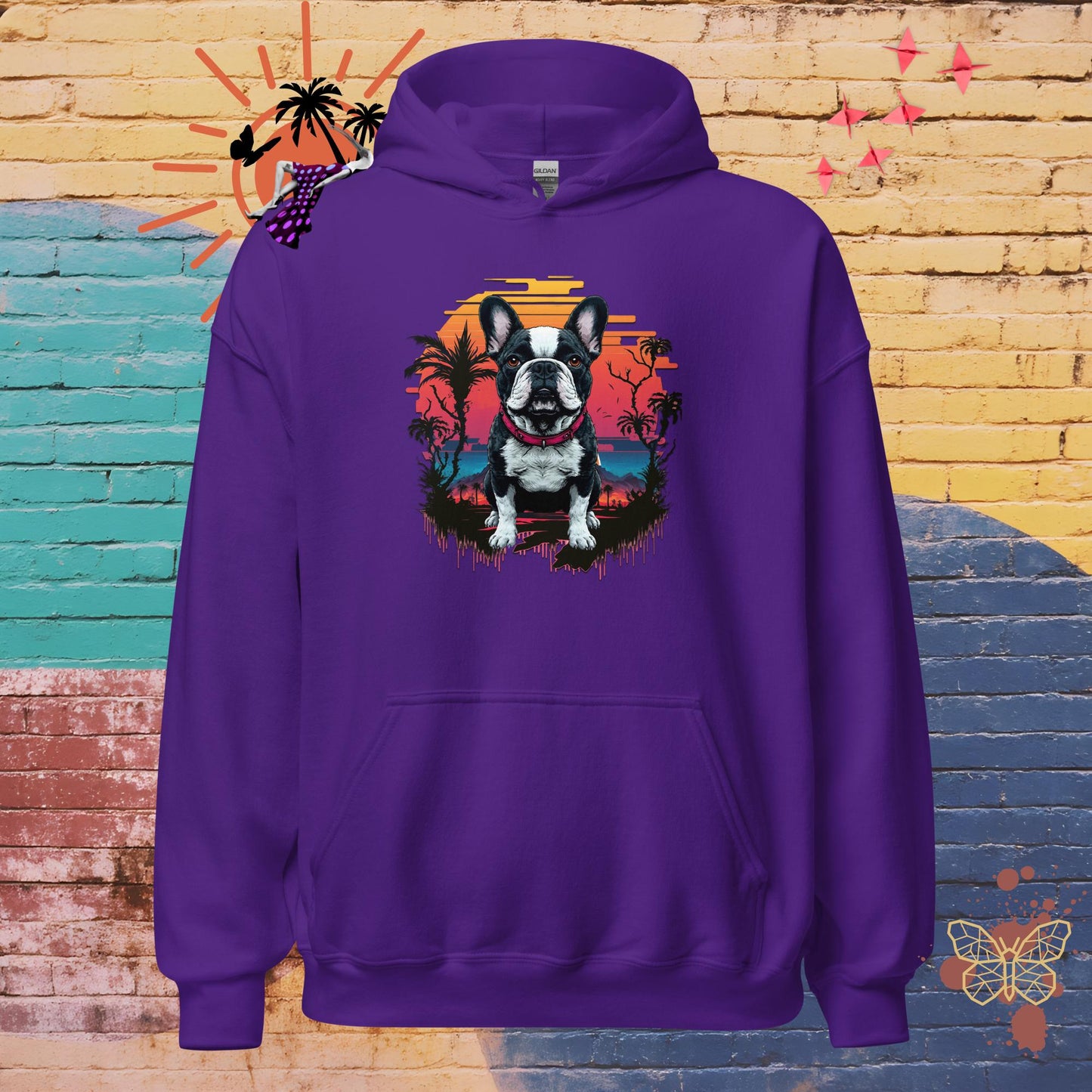 Stormy & Sunset – Limited QR Music Hoodie – Unisex | Relaxed Fit | Supreme Comfort – Hoodie | QR Music Drop by uBelong2.us | Variant: Purple