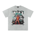 #urban chaos,acid wash t-shirt,qr t-shirt,qr music t-shirt,oversized,oversized t-shirt,oversized effected t-shirt