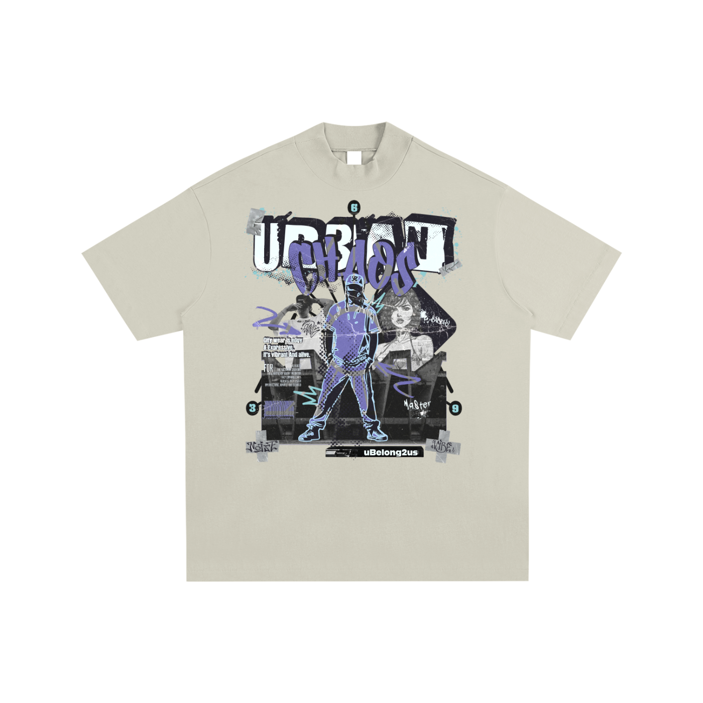 essential,qr music t-shirt,qr beatee,oversized,premium,urban chaos,effected