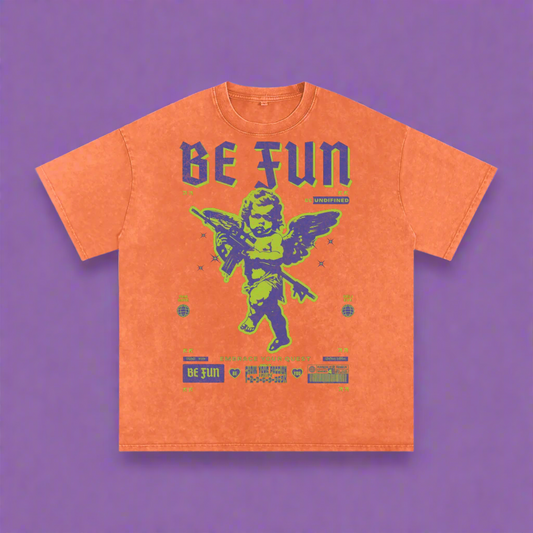 T-shirt,qr music t-shirt,cupid,cupid's hunt,oversized,DSGND #101# 4U,Acid Wash,Vintage