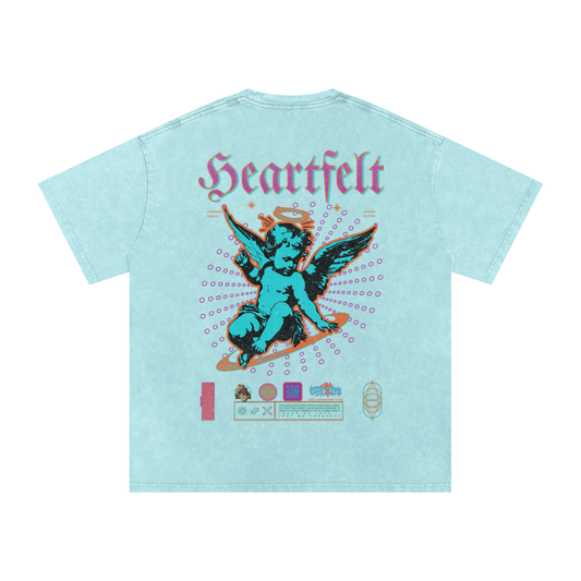 T-shirt  ,Qr music T-shirt, Qr Music  Oversized  Limited ,Oversized ,Qr Music Oversized Limited,Cupid,acid wash,liited edition,DSGND101