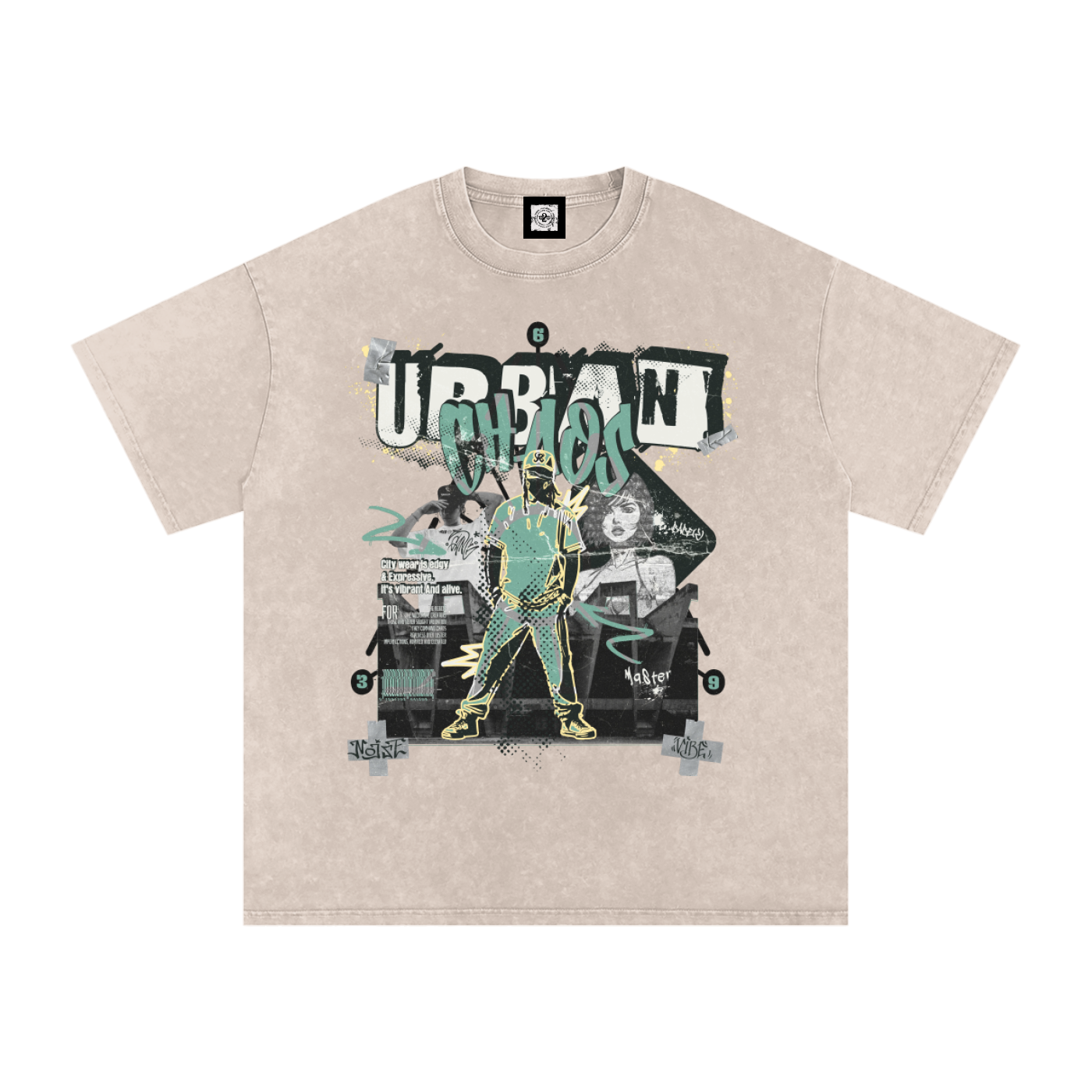 qr music t-shirt,faded,faded t-shirt,snow washed,oversized