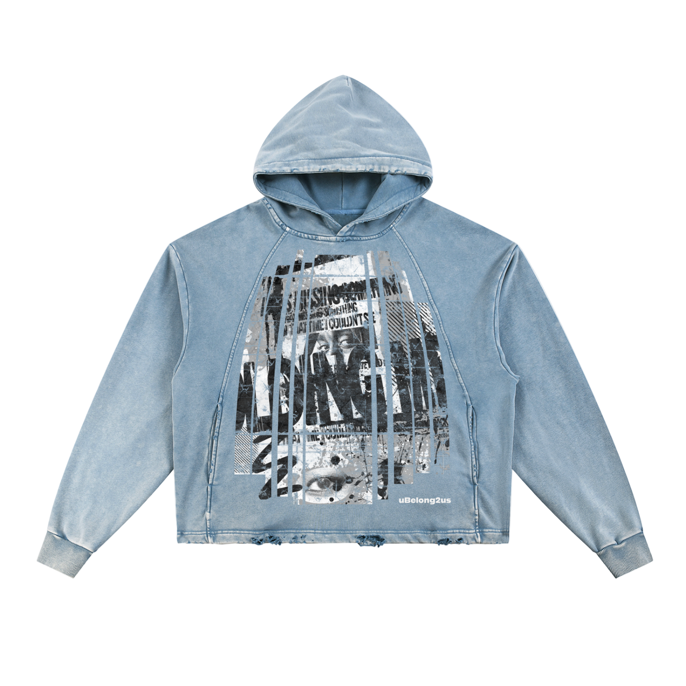 #oversized,#damaged,#faded,#qr music hoodie,#vintage washed,#frayed-hem,#pre-order