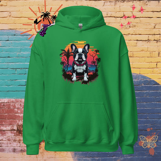 Stormy & Sunset – Limited QR Music Hoodie – Unisex | Relaxed Fit | Supreme Comfort – Hoodie | QR Music Drop by uBelong2.us | Variant: Irish Green