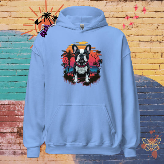 Stormy & Sunset – Limited QR Music Hoodie – Unisex | Relaxed Fit | Supreme Comfort – Hoodie | QR Music Drop by uBelong2.us | Variant: Carolina Blue