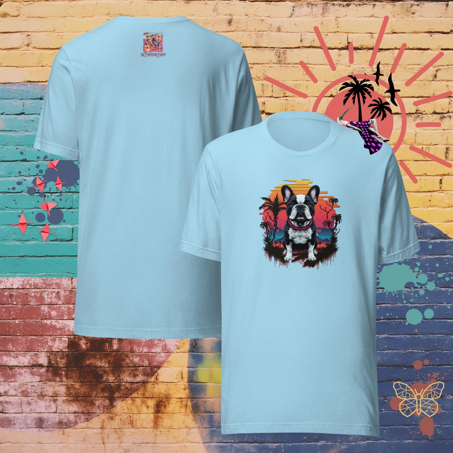 Stormy & Sunset – Limited QR Music T-Shirt – Unisex | Relaxed Fit | Supreme Comfort – T-Shirt | QR Music Drop by uBelong2.us | Variant: Ocean Blue