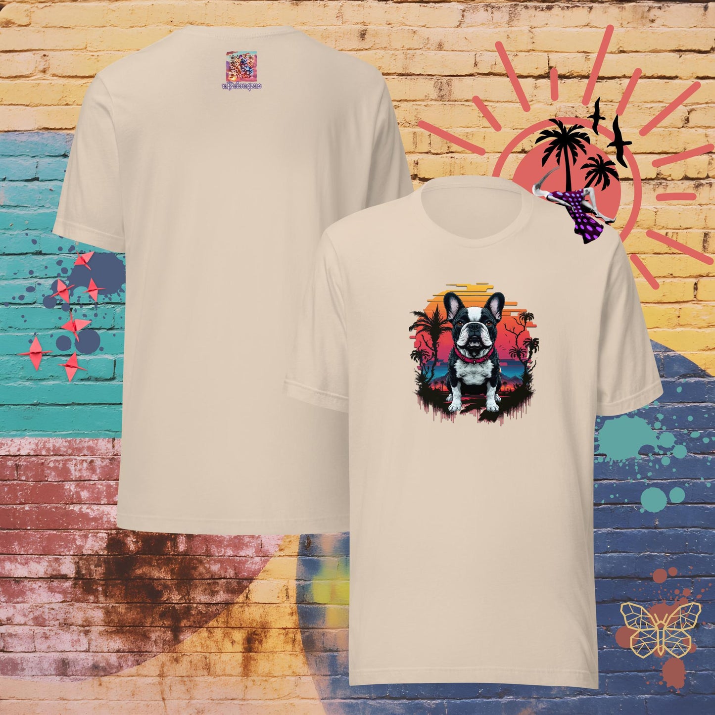 Stormy & Sunset – Limited QR Music T-Shirt – Unisex | Relaxed Fit | Supreme Comfort – T-Shirt | QR Music Drop by uBelong2.us | Variant: Soft Cream