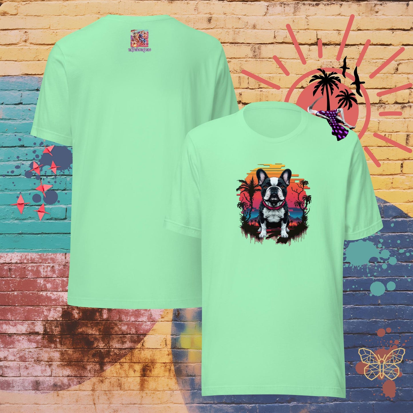Stormy & Sunset – Limited QR Music T-Shirt – Unisex | Relaxed Fit | Supreme Comfort – T-Shirt | QR Music Drop by uBelong2.us | Variant: Mint