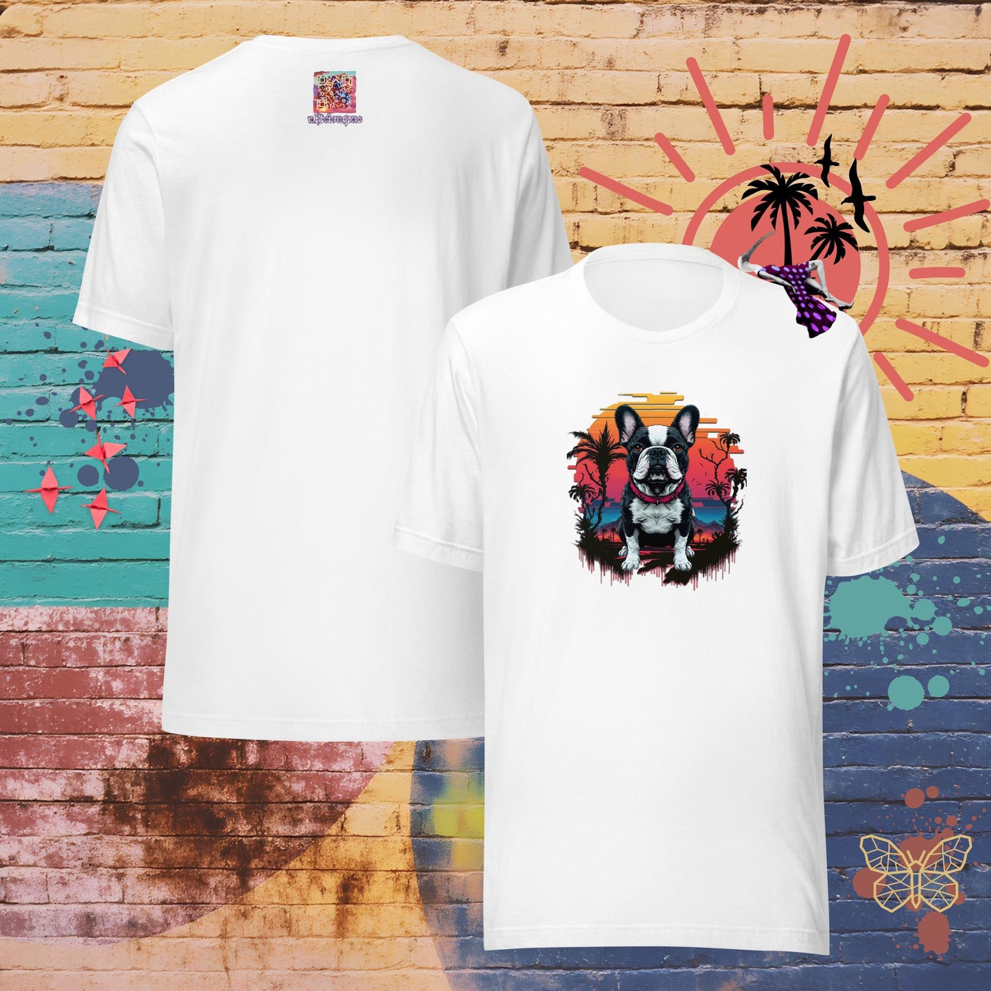 Stormy & Sunset – Limited QR Music T-Shirt – Unisex | Relaxed Fit | Supreme Comfort – T-Shirt | QR Music Drop by uBelong2.us | Variant: White