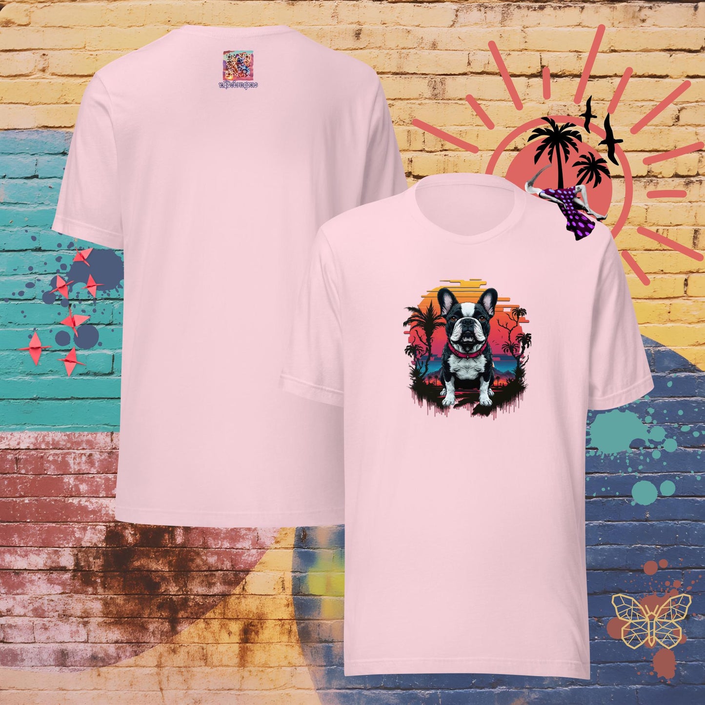 Stormy & Sunset – Limited QR Music T-Shirt – Unisex | Relaxed Fit | Supreme Comfort – T-Shirt | QR Music Drop by uBelong2.us | Variant: Soft Pink